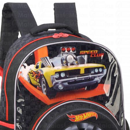 Imagem de Mochila De Costas Infantil Escolar Hot Wheels 3D Luxcel