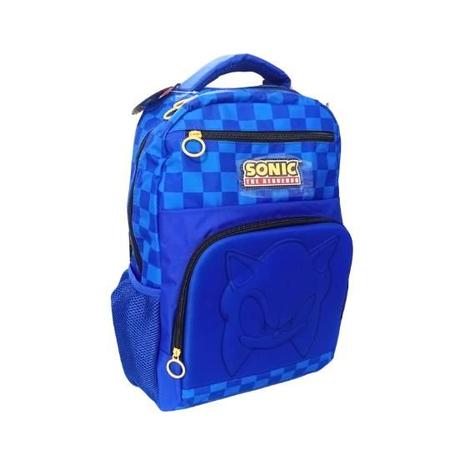 Imagem de Mochila de Costas, Juvenil Escolar, Notebook Sonic, Azul, Luxcel