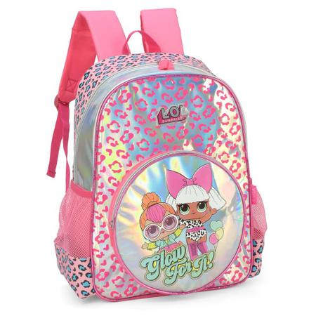 Mochila de Costas Luxcel Lol Surprise Pink Mochilas Magazine Luiza