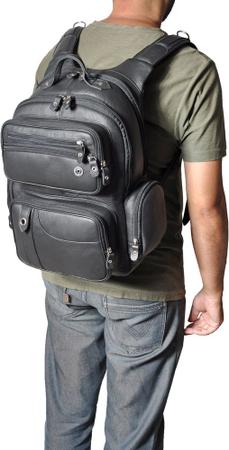 Mochila De Couro Legitimo Bovino Largadão Modelo Racer - Largadao Mochilas E Pastas Imagem de Mochila De Couro Legitimo Bovino Largadão Modelo Racer