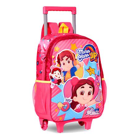 Imagem de Mochila de Rodinha Clio Style Maria Clara E Jp Escola Escolar Colégio Volta ás Aulas Original Durabilidade Confortável Menina