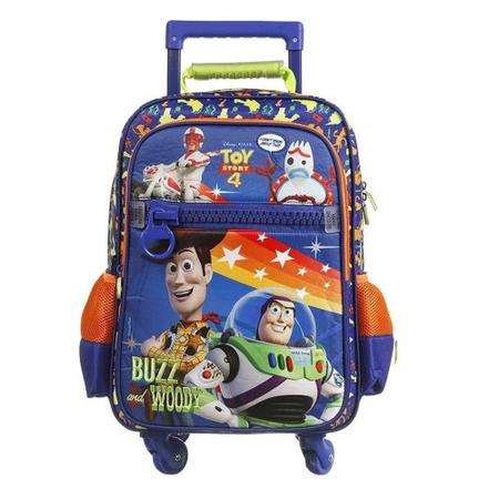 Mochila de Rodinha Infantil Toy Story 4 Rodas 360 Dermiwil Mochilas Magazine Luiza