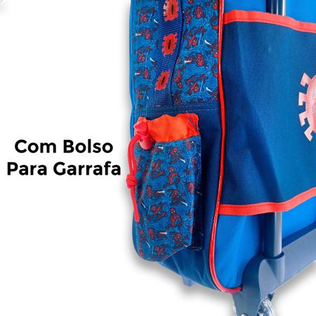 Mochila de Rodinha mais Maleta com Lápis do Homem aranha - Elite Imagem de Mochila de Rodinha mais Maleta com Lápis do Homem aranha