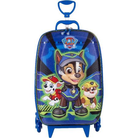 Imagem de Mochila de Rodinhas 3D Maxtoy Patrulha Canina Chase Psy