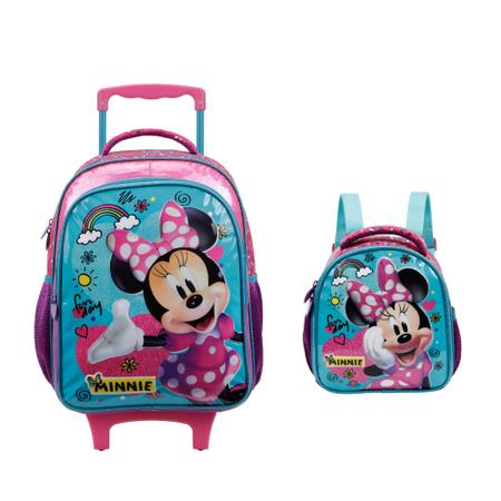 Imagem de Mochila de Rodinhas com Lancheira Minnie Mouse Xeryus