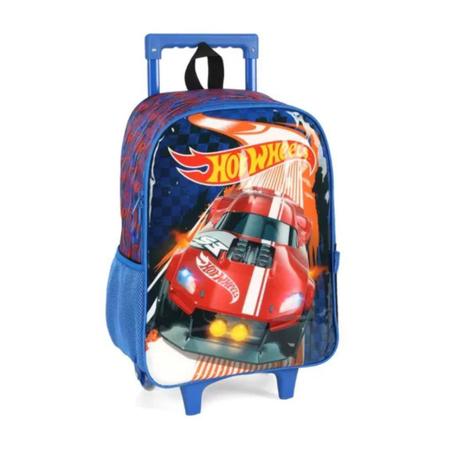 Imagem de Mochila de Rodinhas Hot Wheels Infantil Masculina Luxcel