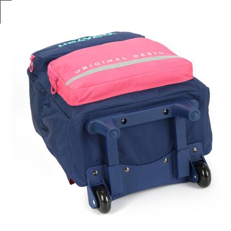 Imagem de Mochila de Rodinhas Infantil Juvenil Menino Menina Unissex UP4YOU Reforçada Original Bolsa Rodas