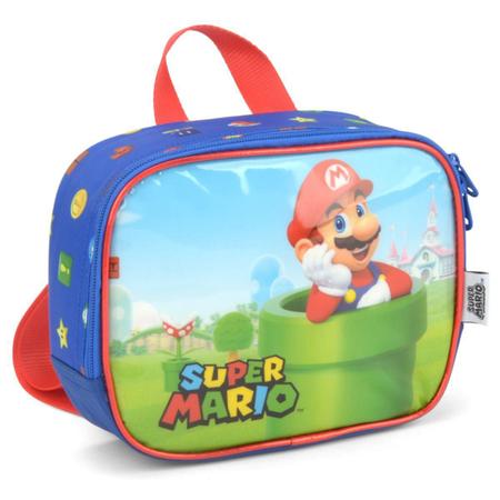 Imagem de Mochila De Rodinhas + Lancheira Térmica + Estojo Super Mario