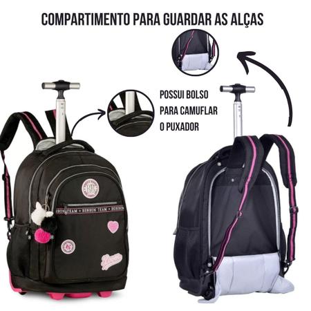 Imagem de Mochila De Rodinhas Rebecca Bonbon C/ Lancheira Térmica E Estojo Grande - Super Resistente  - Clio