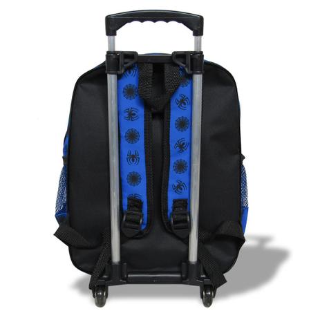 Imagem de Mochila de Rodinhas Tam G e Estojo Vou Leve Cor:Spider Azul