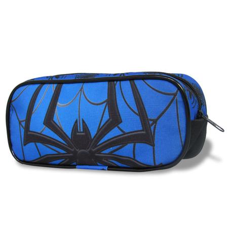 Imagem de Mochila de Rodinhas Tam G e Estojo Vou Leve Cor:Spider Azul