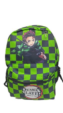 Mochila Anime Demon Slayer Kimetsu No Yaiba Cor Style 4 Desenho Do Tecido  Liso