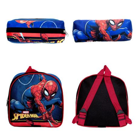 Imagem de Mochila Escolar 3D Infantil Homem Aranha De Rodinhas