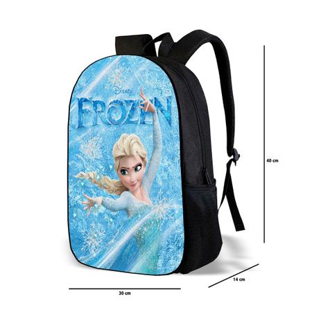 Imagem de Mochila Escolar Avulsa Infantil Frozen Menina Elsa e Ana 