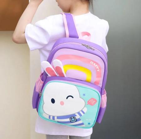 Imagem de Mochila escolar bichinhos infantil divertida confortável