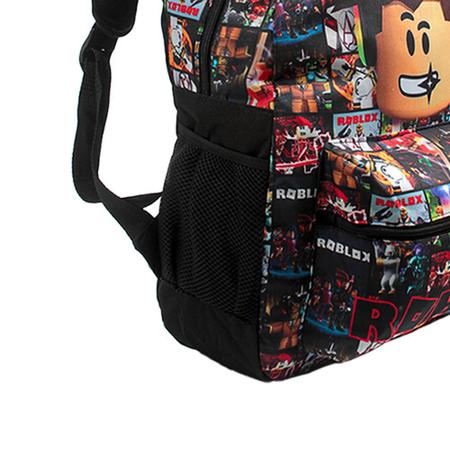 Roblox-Mochila de ombro para estudante masculino e feminino, bolsa