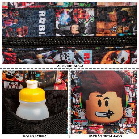 Mochila Escolar Bolsa Infantil Roblox Jogo Meninos Costas - Toys