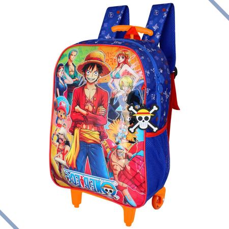 Mochila Luffy One Piece Infantil Escolar Original Clio 2023 - 7 Artes BrinQ  Fantasias