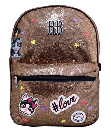 Imagem de Mochila Escolar Feminina Rebecca Bonbon Love Brilho Rb9136