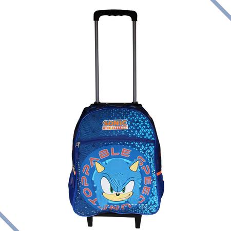 Mochila Sonic Jogos Filme para viagens, bolsa escolar para meninos