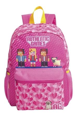 Mochila Escolar Infantil Authentic Games Costas G Lancheira - sestini Imagem de Mochila Escolar Infantil Authentic Games Costas G Lancheira