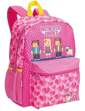 Mochila Escolar Infantil Authentic Games Costas G Lancheira - sestini Imagem de Mochila Escolar Infantil Authentic Games Costas G Lancheira