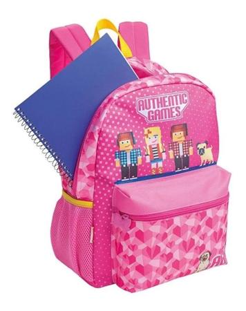 Mochila Escolar Infantil Authentic Games Costas G Lancheira - sestini Imagem de Mochila Escolar Infantil Authentic Games Costas G Lancheira