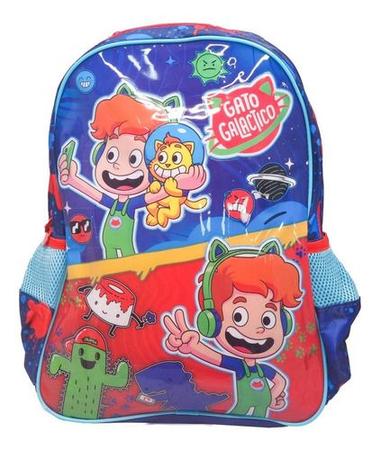 Mochila Escolar Infantil Oficial r Gato Galáctico