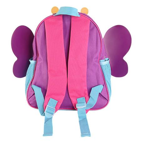 Imagem de Mochila Escolar Infantil Feminino Com Alças Borboleta Roxa para Crianças Meninas