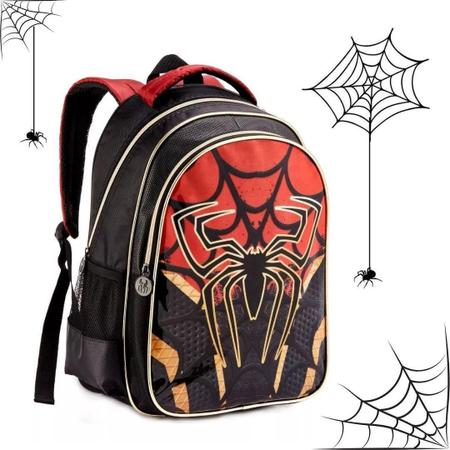 Imagem de Mochila Escolar Infantil Homem Aranha - Preto - Unissex