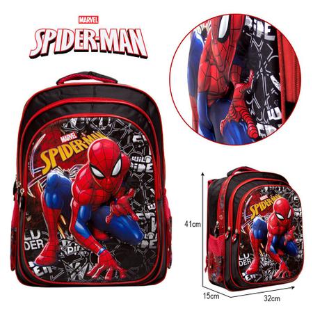 Mochila Escolar Juvenil Spider Man Desenho Herói Criança em Promoção na  Americanas
