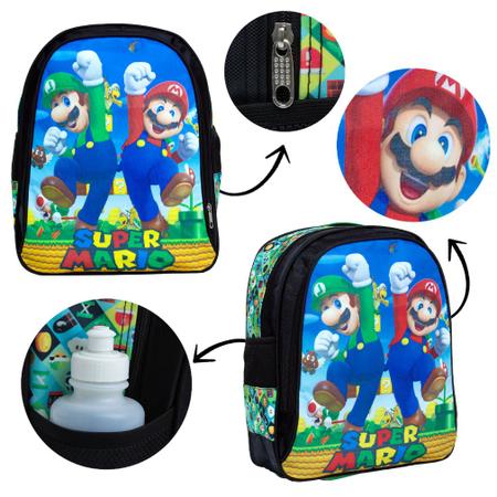 Mochila De Costas Super Mario Bros Tijolinho Jogo Escolar na Americanas  Empresas