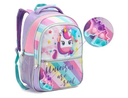 Mochila escolar unicornio infantil hot sale