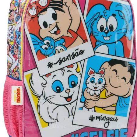 Imagem de Mochila Escolar Infantil Turma Da Mônica Com Rodinhas Luxcel