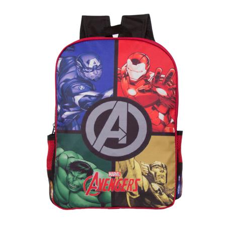 Imagem de Mochila Escolar Infantil Vingadores Avengers Marvel Costas