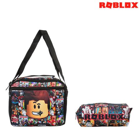 Mochilas Roblox USB para meninas e meninos, volta ás aulas na escola. São  estampas de vários desenhos de Roblox.