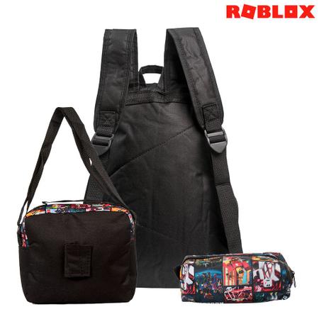 Mochila Escolar Jogo Roblox Costas Kit Lancheira+Estojo - Chic Outlet -  Economize com estilo!