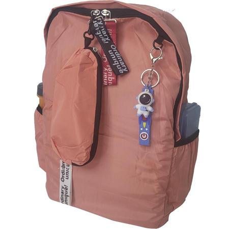 Imagem de Mochila Escolar Kit Com Estojo + Chaveiro Zc8006