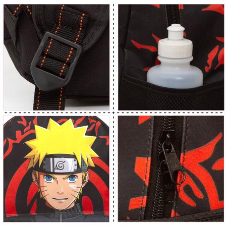 Desenho Naruto Anime Animado Ao Redor Mochila Escolar Infantil