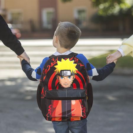 Desenho Naruto Anime Animado Ao Redor Mochila Escolar Infantil