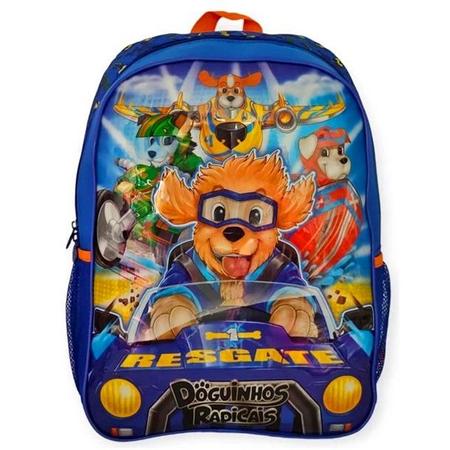 Mochila Escolar Pet Doguinhos Radicais Costas Tam G Infantil - Clio Imagem de Mochila Escolar Pet Doguinhos Radicais Costas Tam G Infantil