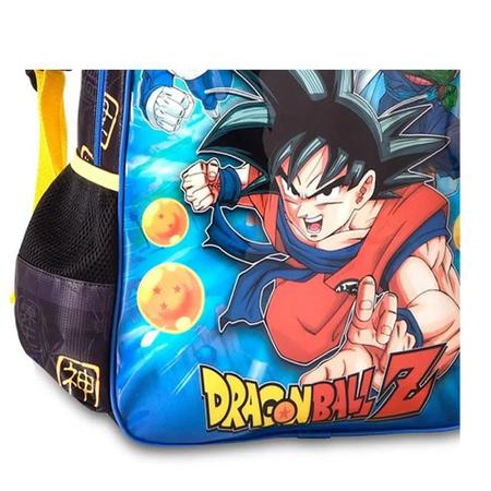 Mochila Masculina Infantil de Rodinha Dragon Ball com Itens na