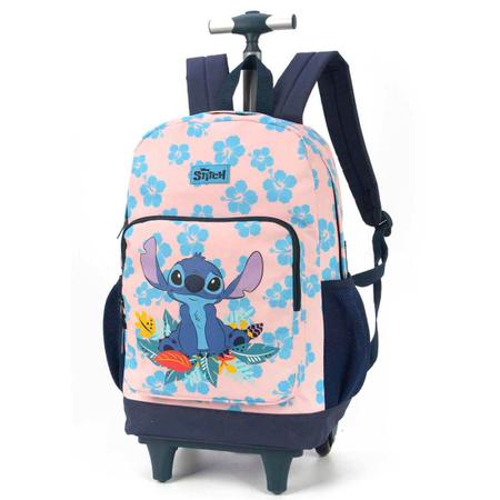 Mochila Escolar Stitch com Estojo 100 Pens - Ideal para os fãs do