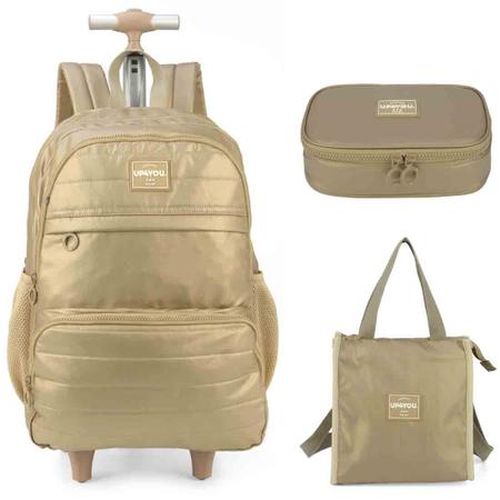 Mochila Escolar Rodinhas Up4you Com Lancheira e Estojo MC51623UP Imagem de Mochila Escolar Rodinhas Up4you Com Lancheira e Estojo MC51623UP