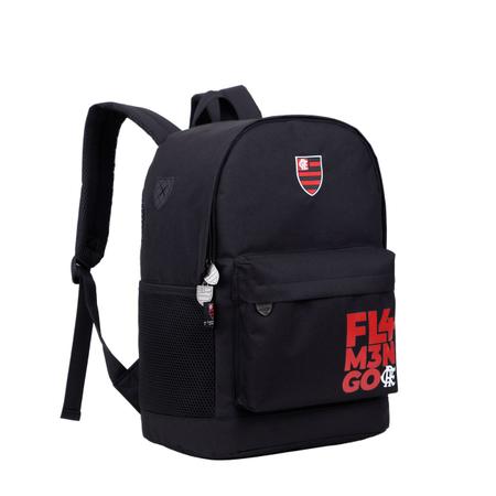 Imagem de Mochila Esportiva Escolar Costas Flamengo Rublo Negro 12046