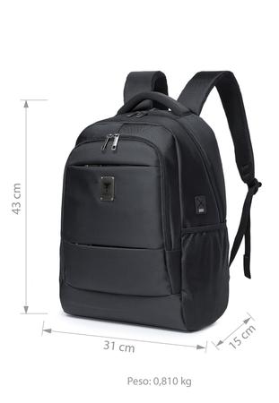 Mochila CAVALERA Bolsa Feminina Executiva Notebook Reforçada - USB