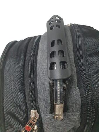 Imagem de Mochila executiva  notebook  usb alça cabo de aço unissex