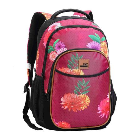 Imagem de Mochila feminina 18" floral vinho - seanite