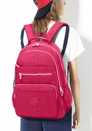 Imagem de Mochila Feminina Notebook Tactel Flexivel Resistente Impermeavel Trabalho Escola Viagem