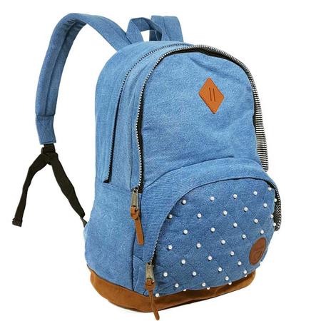 Mochila jeans feminina hot sale escolar notebook mj14035